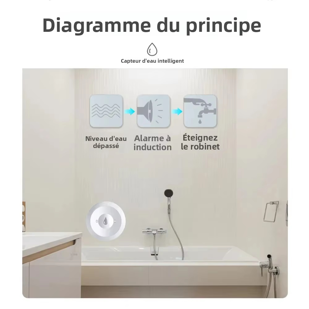 Work With Tuya ZigBee 3.0 Wate - огляд і ціна Water Alarm Sensor
