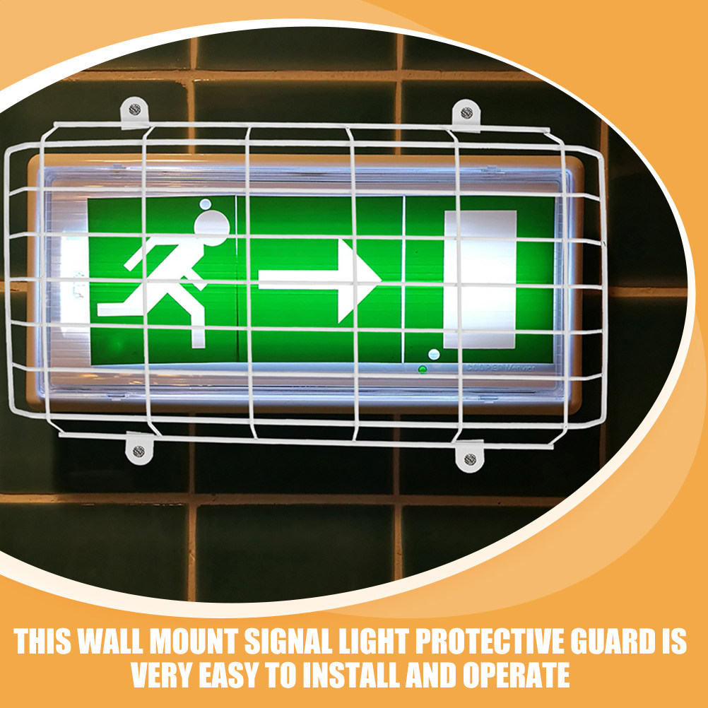 2Pcs Exit Sign Protective Guar - огляд і ціна Emergency Exit Sign